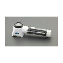 【即納在庫品】「直送」エスコ EA756FD-3 x7.0/ 30mm ハンドルーペ LEDライト付 EA756FD3