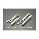 【即納在庫品】「直送」エスコ EA815GL-406A AC125V/15Ax2m/4口 タップ 抜け止め・雷サージ EA815GL406A(4)