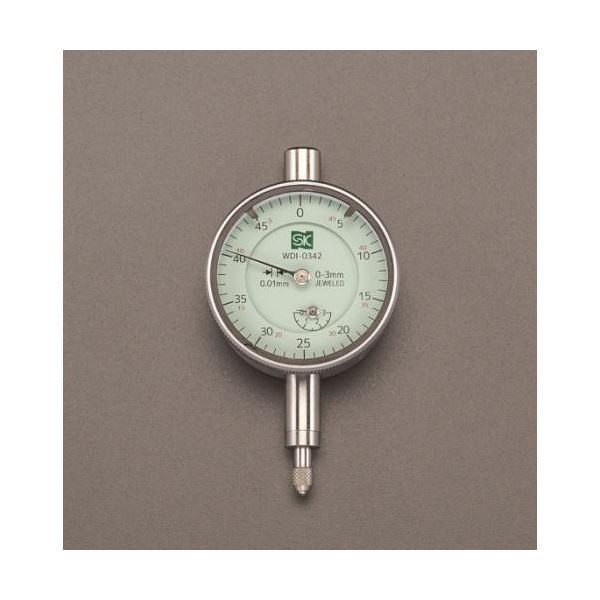 (LINEクーポン有)【個人宅配送不可】【即納在庫品】「直送」エスコ EA725MA-6A 3mm／0．01／42mm ダイアルゲージ EA725MA6A