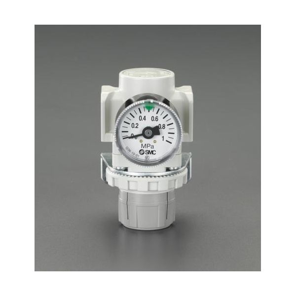 【個人宅配送不可】【即納在庫品】「直送」エスコ EA153SR-1 Rc 1／8” エアーレギュレーター ブラケット付 EA153SR1