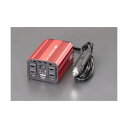 【即納在庫品】「直送」エスコ EA812JA-3D DC24V→AC100V/120W インバーター EA812JA3D