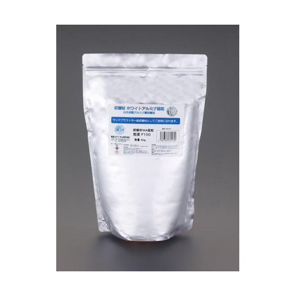 (LINEクーポン有)【個人宅配送不可】【即納在庫品】「直送」エスコ EA127RB-60 ＃60／4kg ブラスト用研磨剤 ホワイトアルミナ EA127RB60