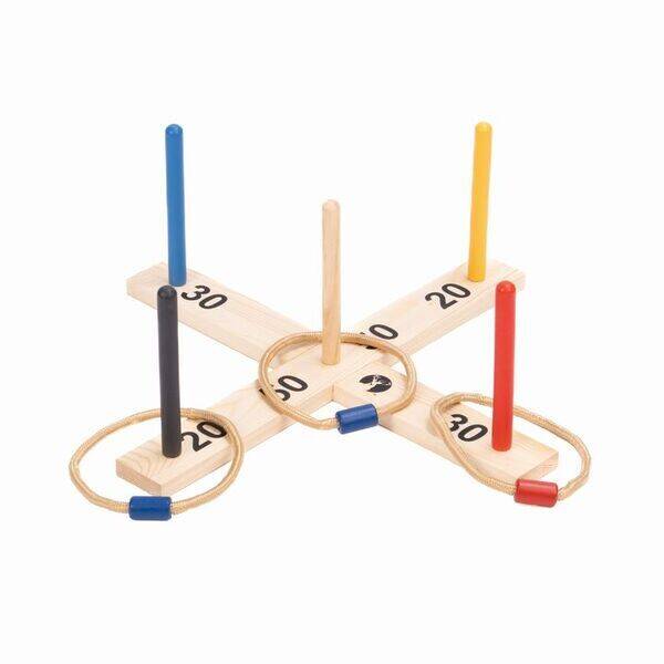 Ring Toss - パール金属 キャプテンスタッグ UX-2659 CS 遊 木製輪投げセット UX2659