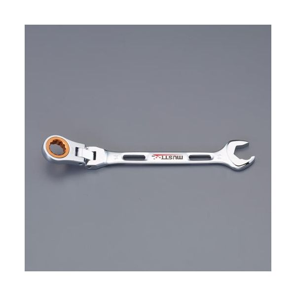 (LINEクーポン有)【個人宅配送不可】【即納在庫品】「直送」エスコ EA614DH-17 17mm コンビネーションギアレンチ 首振型 EA614DH17