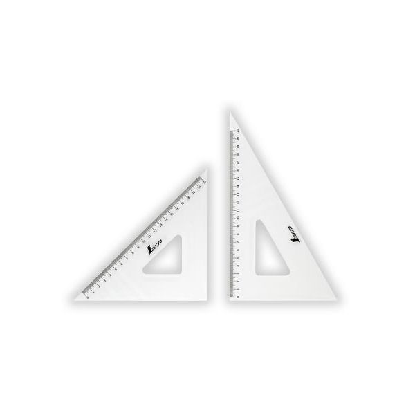 (LINEクーポン有)【個人宅配送不可】【即納在庫品】「直送」エスコ EA736B-7 24cm 三定定規セット 2枚組 EA736B7