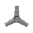 【即納在庫品】「直送」エスコ EA124LK-2A 15・18mm 用兼用Y型ホース継手 EA124LK2A【キャンセル不可】