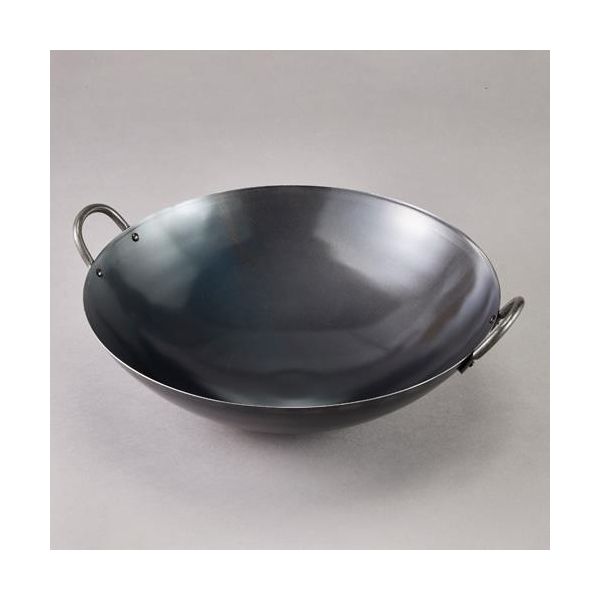 (LINEクーポン有)【個人宅配送不可】【即納在庫品】「直送」エスコ EA913VS-24 42cm 中華鍋 鉄製 EA913..