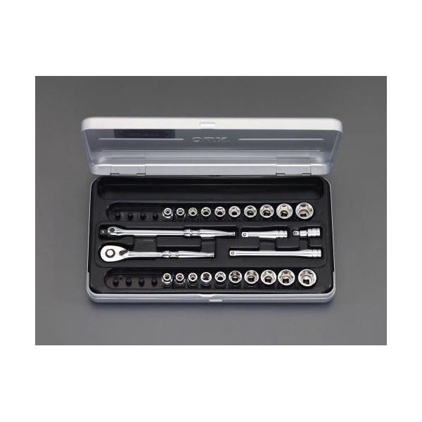 【即納在庫品】「直送」【個人宅配送不可】 エスコ EA618NC-2 直送 代引不可・他メーカー同梱不可 1/4 sqソケットレンチセット EA618NC2【キャンセル不可】