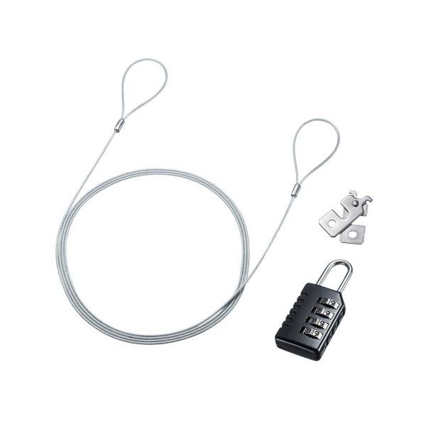 Rakuten - (LINEクーポン有)【個人宅配送不可】【即納在庫品】「直送」エスコ EA983TS-238 φ2．2mmx2．0m セキュリティワイヤー Nano EA983TS238