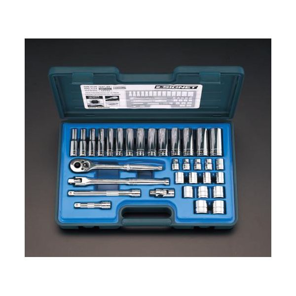【即納在庫品】「直送」【個人宅配送不可】 エスコ EA617CC-54 直送 代引不可・他メーカー同梱不可 3/8sqソケットレンチセット EA617CC54【キャンセル不可】