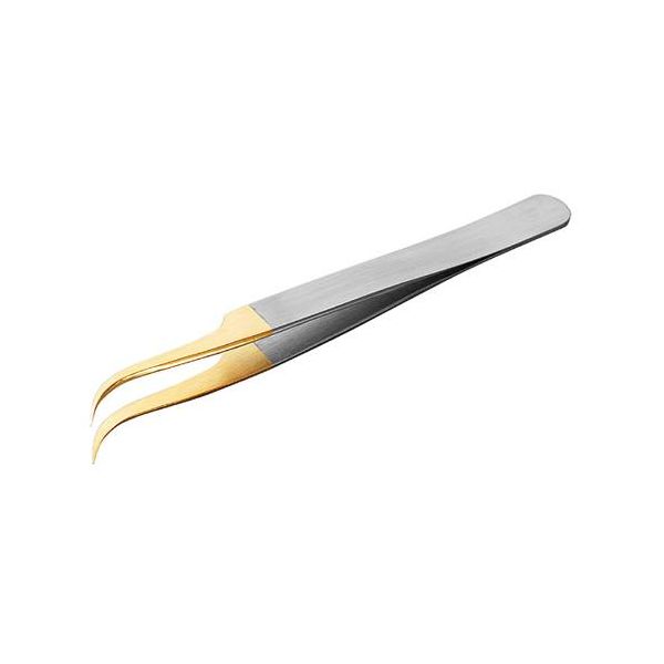 【即納在庫品】「直送」エスコ EA595GC-13 115mm先細/曲コーティングピンセット EA595GC13【キャンセル..