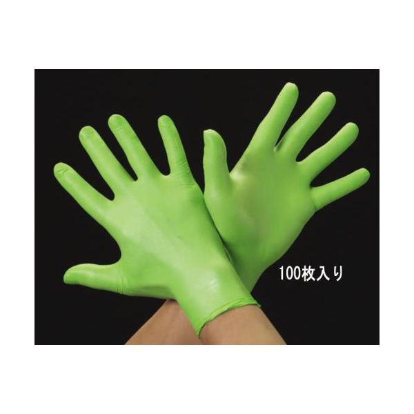 【即納在庫品】「直送」エスコ EA354BD-93 XLニトリルゴム手袋/すべり止付100枚 EA354BD93【キャンセル不可】