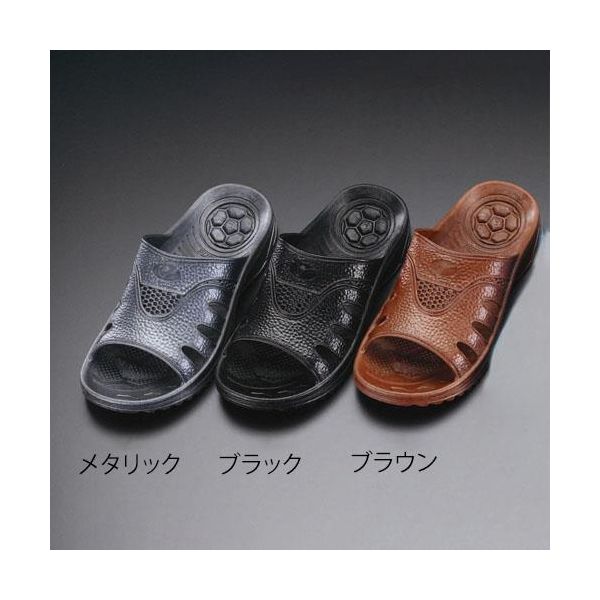 (LINEクーポン有)【個人宅配送不可】【即納在庫品】「直送」エスコ EA910SA-13 LL 抗菌衛生 サンダル メタリック EA910SA13【キャンセル不可】(4.0)