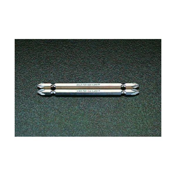 【即納在庫品】「直送」エスコ EA813A-52 ＃1x110mm ドライバービット マグネット付 2本組 EA813A52【キャンセル不可】