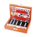4977292310512 木工用ボアビットセット 4977292310512 E-Value 5ホンクミ 藤原産業 木工用ドリル ホルソー 作業工具 先端工具