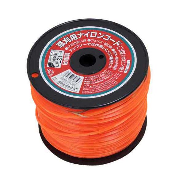 4977292643146 ナイロンコード□型 ボビン巻 4977292643146 藤原産業 四角型 草刈用 刈払機用ナイロンコ..