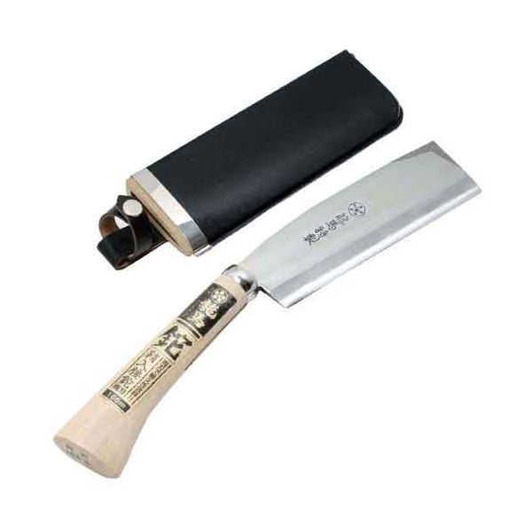 4977292602051 鞘入腰鉈 双刃 梅鉢龍馬 藤原産業 鞘入腰鉈双刃 鞘入腰ナタ