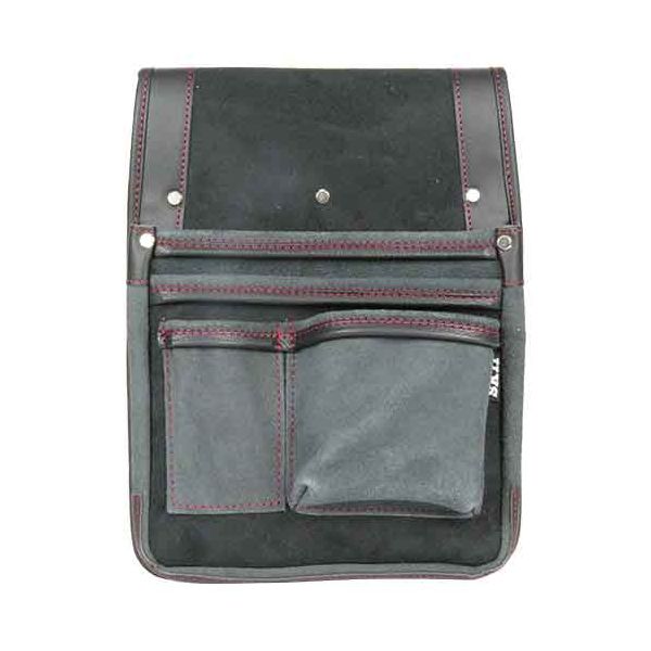 4977292143769 マチ付革製釘袋BL 藤原産業 マチ付き革製釘袋BL 作業工具 道具袋 工具差し 小物入れ 大..