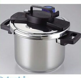パール金属 H-5389 3層底ワンタッチレバー圧力鍋5.5L H5389【キャンセル不可】 IH対応 時短 オール熱源対応 切替式 両手鍋