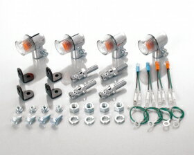 (LINEクーポン有)キタコ KITACO 830-1137010 ウインカーKIT マルミニBK／CL 8301137010 クリア ブラッ..