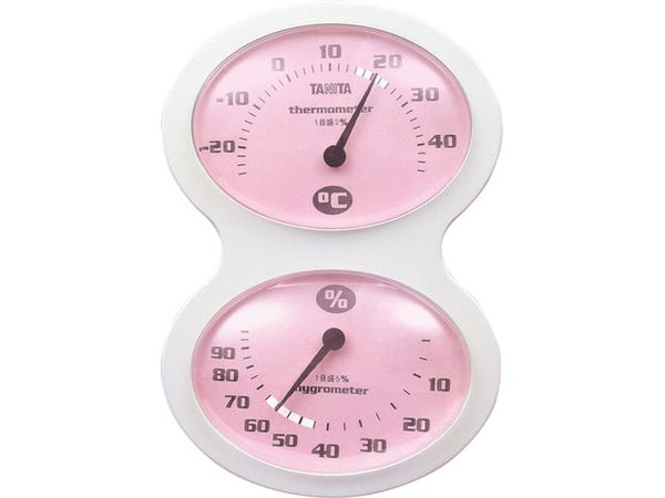 タニタ(TANITA) TT509PK アナログ温湿度計 ピンク