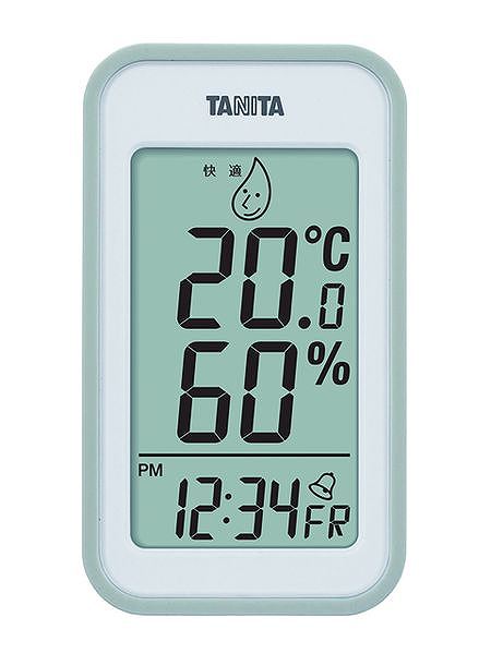 温湿度計 タニタ（TANITA） TT559GY デジタル温湿度計 グレー