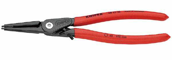 クニペックス KNIPEX 4831-J3 穴用精密スナップリングプライヤー 直 4831J3