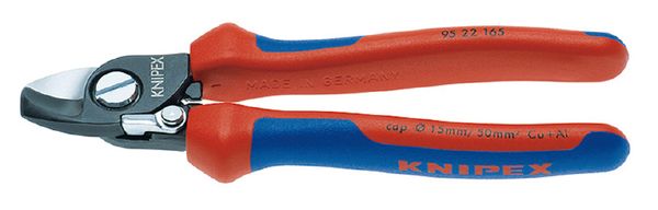 【即納在庫品】「直送」クニペックス KNIPEX 9522-165 ケーブルカッター バネ付 9522165