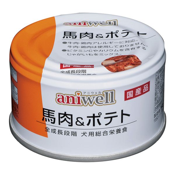 デビフペット 4560283516248 aniwell 馬肉＆ポテト 85g