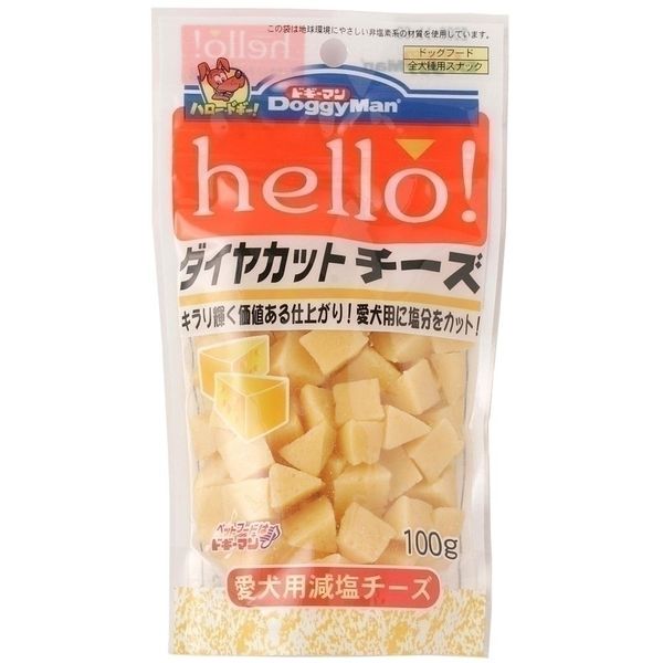 ドギーマン 4976555813432 heLLo！ダイヤカットチーズ 100g