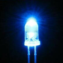 楽天測定器・工具のイーデンキELEKIT エレキット LK-5BL-C50 コード付高輝度LED 青色・5mm LK5BLC50