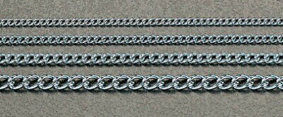 ［EA980TF-23］ 1．2mm x3m （スチール/ユニクロメッキ） ショートマンテルチェーン【YDKG-k】【ky】