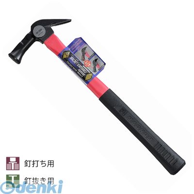【個数：1個】須佐製作所 4953673038060 マグネット付仮枠ハンマー【グラスファイバー柄】 止無小 ピンク