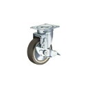 ハンマーキャスター 413S-UB125 S型自在 SP付 ウレタンB入り車125mm 125-1759【キャンセル不可】 ストッパー付