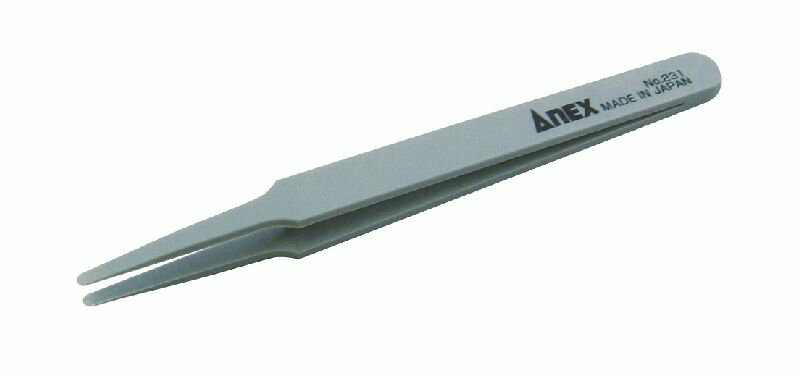 アネックス ANEX 231 プラスチックピンセット 先丸型120mm 231 兼古製作所 4962485096328 1-2137-02 金物 ハンドツール