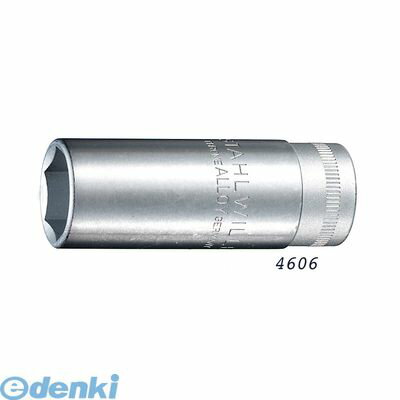 スタビレー:STAHLWILLE： STAHLWILLE 4606-18-11/16 3/8SQ プラグソケットラバー付 46061811/16