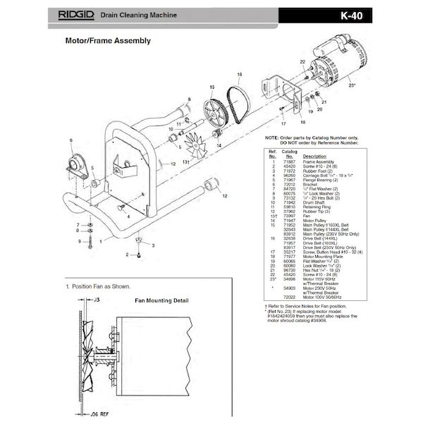 リジッド RIDGID 73132 1/4-20 ヘックス ボルト F/K-40