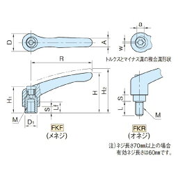 イマオコーポレーション IMAO FKF16-SV クランプレバー FKF16SV