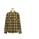 J-AMBLE ROJ-994/MUSTARD/L RossoStyleLab (ロッソスタイルラボ) バイク用 プロテクションフランネルシャツ マスタード L...