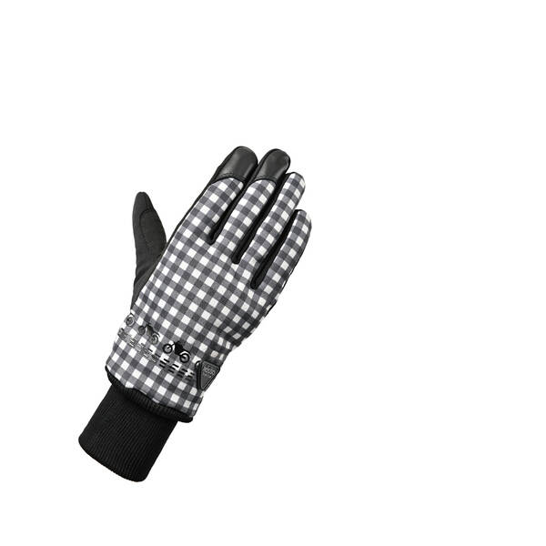 J-AMBLE RSG-343/BK GIN/L RossoStyleLab (ロッソスタイルラボ) バイク用 マルチパターンウィンターグローブ ブラックギンガム L RSG-343 RSG343BKGINL