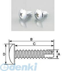 ●お取り寄せ商品のため、稀にご注文入れ違い等により欠品・遅延となる場合がございます。【商品説明】●汎用●2個入り●素材：スチール／カラー：クロームメッキ●十字穴付トラス小ネジ／2種（先の尖っていない）溝付タッピングビス●○寸法●A：Φ5／B...
