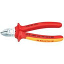 【即納在庫品】「直送」クニペックス KNIPEX 7006-125 絶縁斜ニッパー1000V 輸入 工具 7006125 KNIPEX社