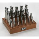 ハープ HARP No.MF11 丸矢坊主〈24本セット〉 彫金 工具 No.MF11