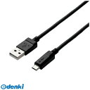 ELECOM GR MPA-AMB2U15BK 2AΉmicroUSBP[u MPAAMB2U15BK ubN 2Ao X^_[h [d X}[gtH