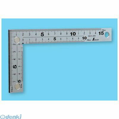 (LINEクーポン有)シンワ測定 シンワ 10435 曲尺厚手広巾　シルバー　15　表裏同目　8段目盛　表示　マグネット付