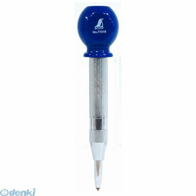 シンワ測定 シンワ 77318 オートポンチ　L　転がり防止グリップ付