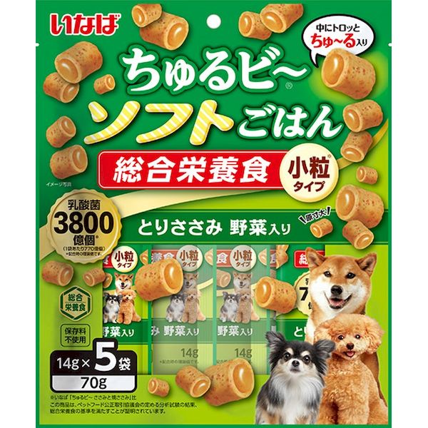 いなばペットフード TDD-07 いなば ちゅるビーソフトごはん とりささみ 野菜入り 14g×5袋 TDD07
