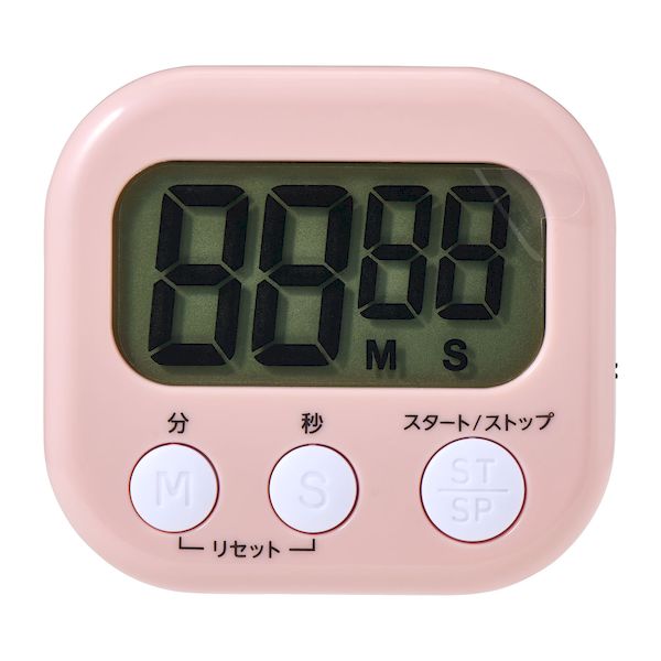 朝日電器 ELPA TIM-01(PK) 大きく見やすいキッチンタイマーPK TIM01(PK)