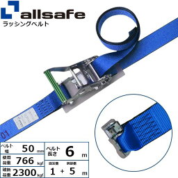 【個数：1個】allsafe 45165 直送 代引不可・他メーカー同梱不可 エアラインレール用ダブルスタッドフィッテイング仕様 固定1m×調節5m 青 R5DS15