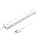 サンワサプライ TAP-2210-2W 電源タップ 2P 10個口 強力ネオジムマグネット シャッター付 TAP22102W